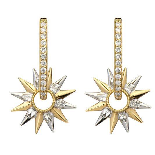 Open Starburst Baguette Ear Charm