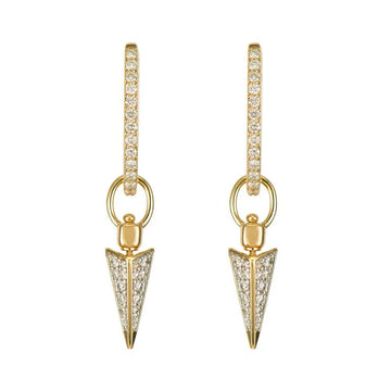 Four Sided Pave Dagger Top Switch Ear Charm