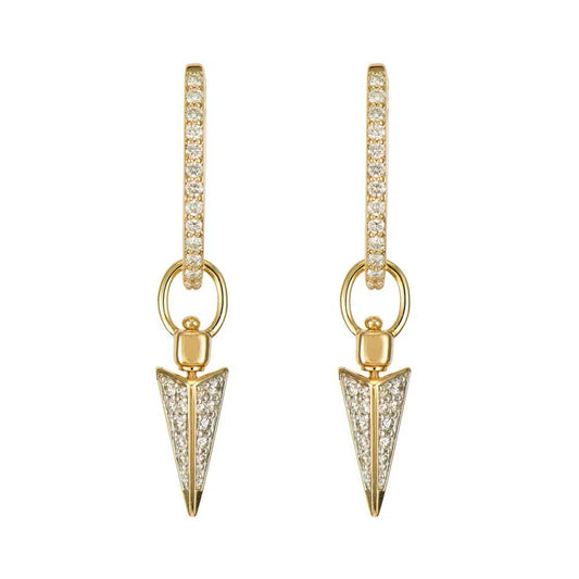 Four Sided Pave Dagger Top Switch Ear Charm