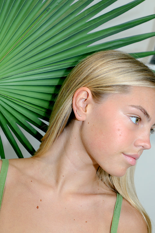 Single Diamond Constellation Crawler Earring