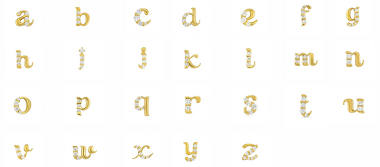 Initial Stud Earring