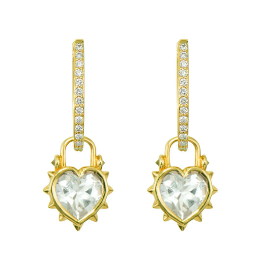 Thorned Jewel Heart Charm